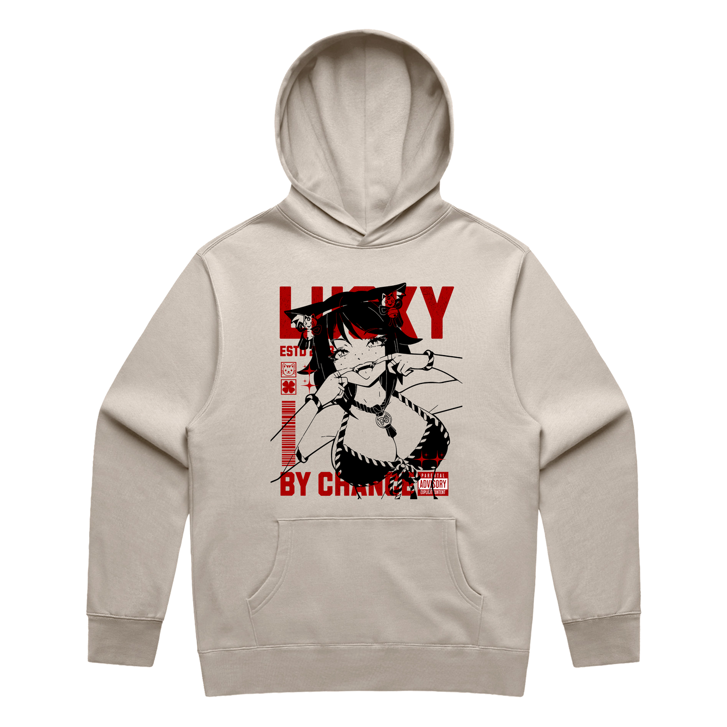 LUCKY CAT MIO RELAXED HOODIE