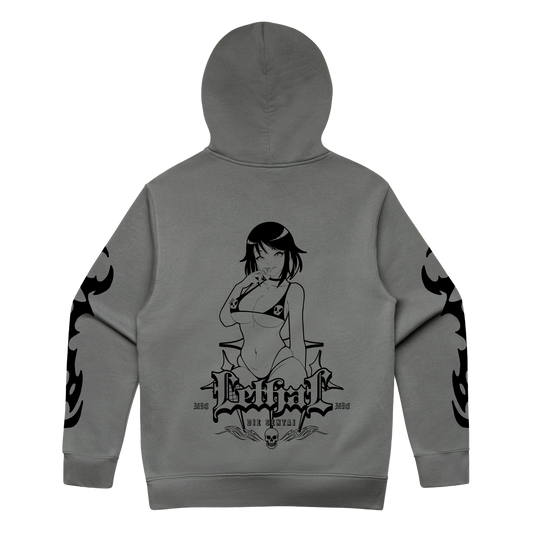 V2 GOTH MIO RELAXED HOODIE