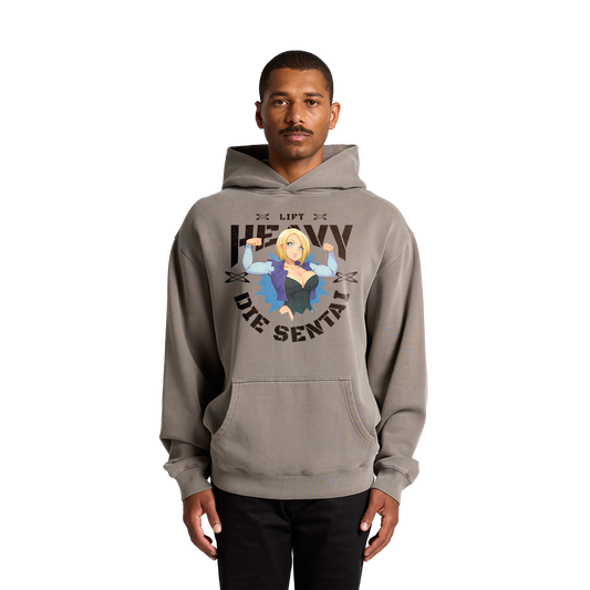 LIFT HEAVY ANDROID FADED RELAXED HOODIE