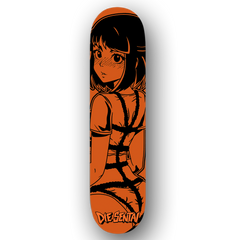 ORANGE SHIBARI MIO SKATE DECK